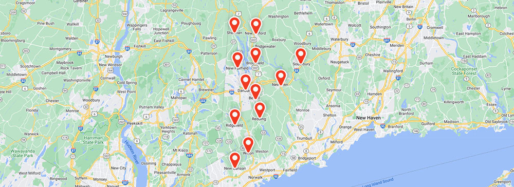 Service Areas Near Danbury, CT